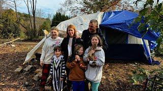 Family of 6 Living in a Tent Since Helene:  A Journey to Recover: GoFundMe link in the description