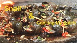 Snail & Cooking My Catch | How to live in the forest | Survival skills