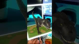 Dinosaurs in a cube  #augmentedreality #dinosaur #shorts