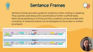 Supporting Multilingual Learners: Sentence Building