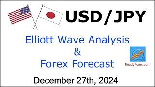 USD JPY Elliott Wave Analysis | Forex Forecast | December 27, 2024 | USDJPY Analysis Today