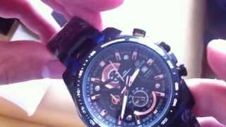 Casio Edifice EFR-523 Chronograph Black and Golds