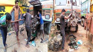 Super Turbo Engine Replace to TC Engine | Indian truck mechanic  #superturbo #replace #video