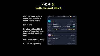 snowbee investment. 60% with minimal effort