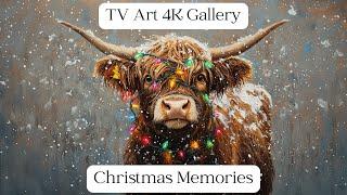 Christmas Memories | Art Slideshow for Your TV | 12 Scenes | 4K TV Wallpaper | Frame TV