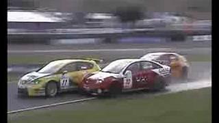 Jason Plato Crashing at Knockhill BTCC