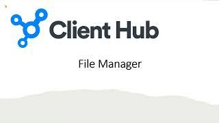 Client Hub File Manager - Secure file sharing and storage