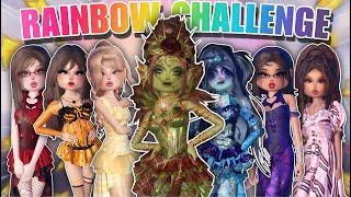 RAINBOW CHALLENGE In Dress To Impress!! Making An Outfit For *EVERY* Color Of The Rainbow!!