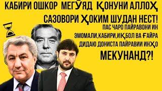 МУХИДДИН КАБИРИ,ЭМОМАЛИ РАХМОН,МУХАММАДИКБОЛИ САДРИДДИН-ҚОНУНИ ОСМОНИРО МО НАМЕХОҲЕМ