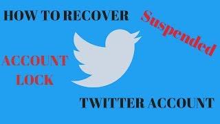 how to recover twitter account | how to unsuspend twitter account