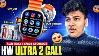 7 Straps 5G Android Smartwatch ️With Dual HD Camera || 4GB RAM + 64GB Storage || HW ULTRA 2 CALL