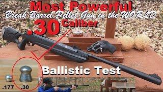 Most POWERFUL Break Barrel Pellet Gun in the WORLD - Ballistic Test - Does it RIVAL a REAL FIREARM?