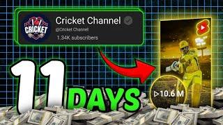 I RUN a IPL CRICKET Channel For 11 DAYS (Can I Get 10 Million Views?)