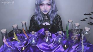 ASMR. seven senses sleep potion shop taste test. ‍️ 𖤐︎ 𝖜𝖎𝖑𝖔𝖚𝖑𝖆'𝖘 𝖈𝖔𝖟𝖞 𝖈𝖔𝖙𝖙𝖆𝖌𝖊 𖤐︎