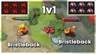 6x Heart of Tarrasque Bristleback vs 6x Octarine Core Bristleback - Dota 2 1v1 Level 30