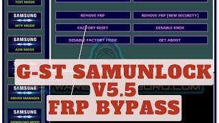G-ST Samunlock V5.5 version de crack de l'outil Samsung FRP avec l'activateur