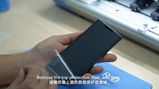 How to Put A Screen Protector On A Edge Screen Phone? Teaching Video of Sticking Skill | FORWARD