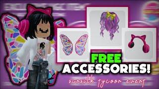 How to get New FREE Roblox ACCESSORIES! Pink Cat Ear Headphones, Butterfly Wings, and Fairy Hair