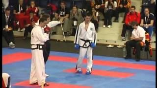 ITF European Tae Kwon-Do Championships 2007 Poprad -80kg Dimitri Hodussow V Patrick Crevercoeur