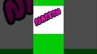 #shorts/HOW TO DRAW"Naresh" IN BUBBLE LETTERS #bubbleart