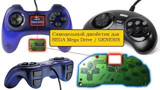 Самодельный джойстик SEGA Mega Drive / Genesis