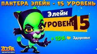 КАЧАЕМ НЕОНОВУЮ ПАНТЕРУ ЭЛЕЙН НА 15 УРОВЕНЬ В ИГРЕ ZOOBA