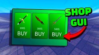 How to Make a SHOP GUI in Roblox Studio! | Tutorial