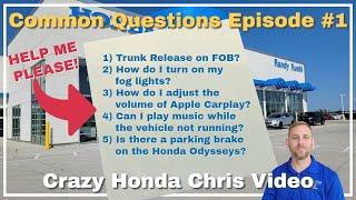 Common Questions with Crazy Honda Chris: Episode 1