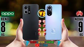 OPPO RENO 8 4G VS HUAWEI NOVA 9 4G FULL SPECIFICATIONS COMPARISON