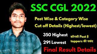 SSC CGL 2022 | Final Result Post Wise Cutoff details by Rohit Tripathi