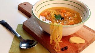 Red lentil soup with homemade sour cabbage by Spireats - Vegan