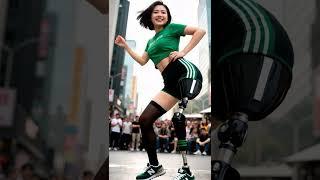 Incredible vitality #amputee woman #sak#Prosthesis