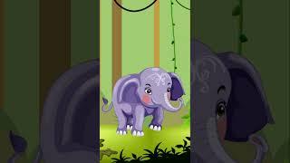 "Elephant Walk Cycle | Jungle Journey Animation" #art #spin #cartoon #kids #animalshorts #elephant