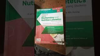 Biochemistry and nutrition and dietetics for bsc Nursing student# second semester book # short video