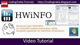 Install HWiNFO on Windows  -  powerful system information utility for detection of hardware byAO