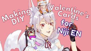DIY LUXIEM VALENTINE'S CARDS feat. @Mika Melatika【NIJISANJI ID】 【NIJISANJI EN | Nina Kosaka】