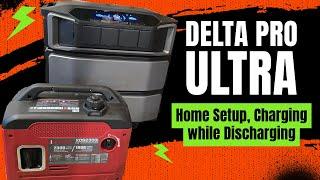 Ecoflow Delta Pro Ultra Testing - Small Generator and Limitation While Charging - Home Setup