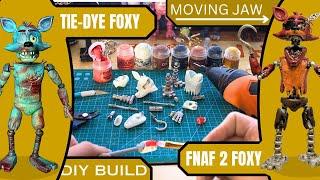 Making FNAF 2 Withered FOXY from TIE-DYE Foxy [Scratch builds] DIY