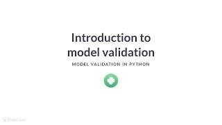 Python Tutorial: Introduction to model validation