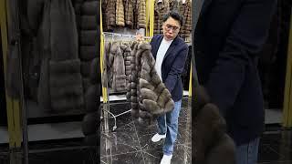 Короткие шубы из меха соболя от меховой фабрики FUR MONDE