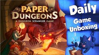 Paper Dungeons - Daily Game Unboxing