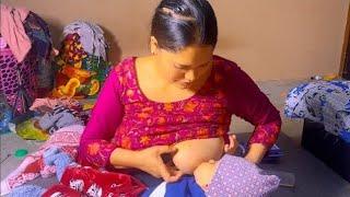 Breastfeeding vlog | breastfeeding || Srijana Shahi breastfeeding |||