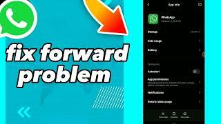 How To Fix Forward Problem On Whatsapp App 2023