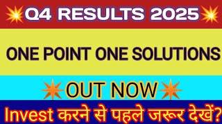 One Point One Solutions Q4 Results One Point One SolutionOne Point One Solutions Share Latest News