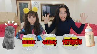 ESMA ABLASIYLA BEBEK GENÇ YETİŞKİN YEMEK YARIŞMASI YAPTI !! ماما جابت بيبي - جنى مقداد | طيور الجنة