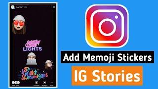 How To Add Memoji Stickers To Instagram Stories 2020