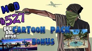 Обзор Модов GTA San Andreas - Cartoon Weapon Pack + Grove Street New Generation [#527]