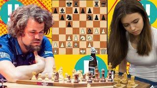 Magnus Carlsen vs Anna Cramling chess game 608