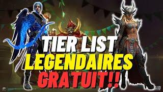 TIER LIST DES LEGENDAIRES GRATUITS !!! [RAID SHADOW LEGENDS]