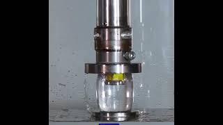 Plastic water bottle vs hydraulic press #shorts